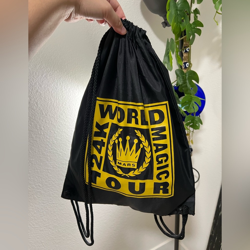 Bruno Mars 24K Magic Drawstring Backpack